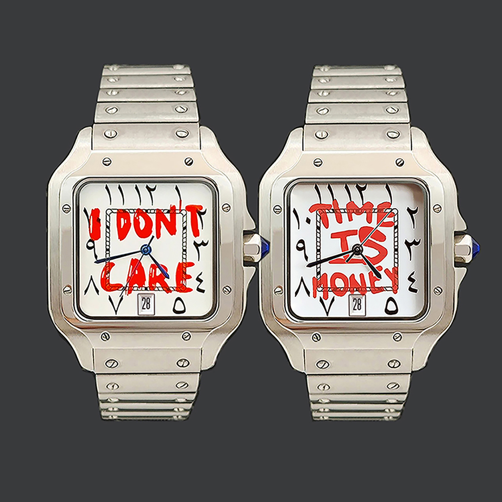 Push Button Tactile - Montre 38MM NH35 avec cadran arabe,