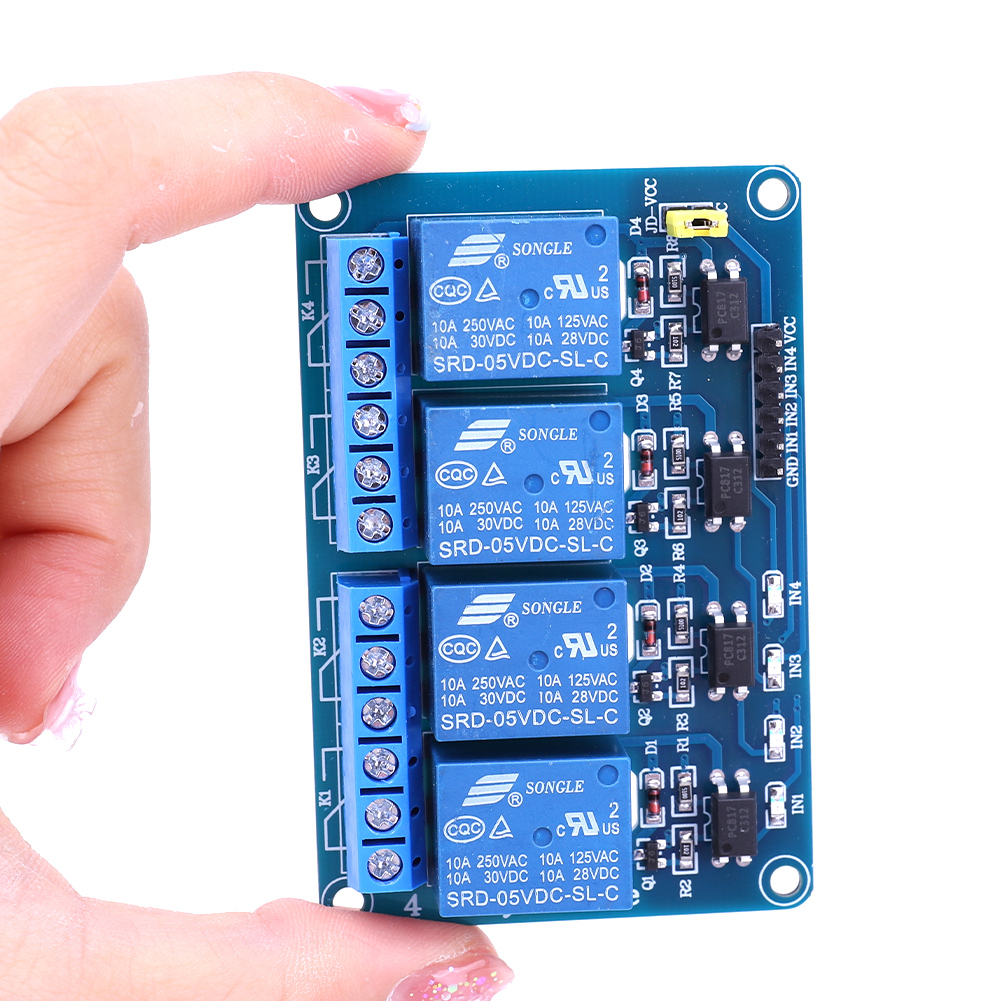 Carte relais 4 canaux 5V 12V a - Relay Module 5V avis et prix