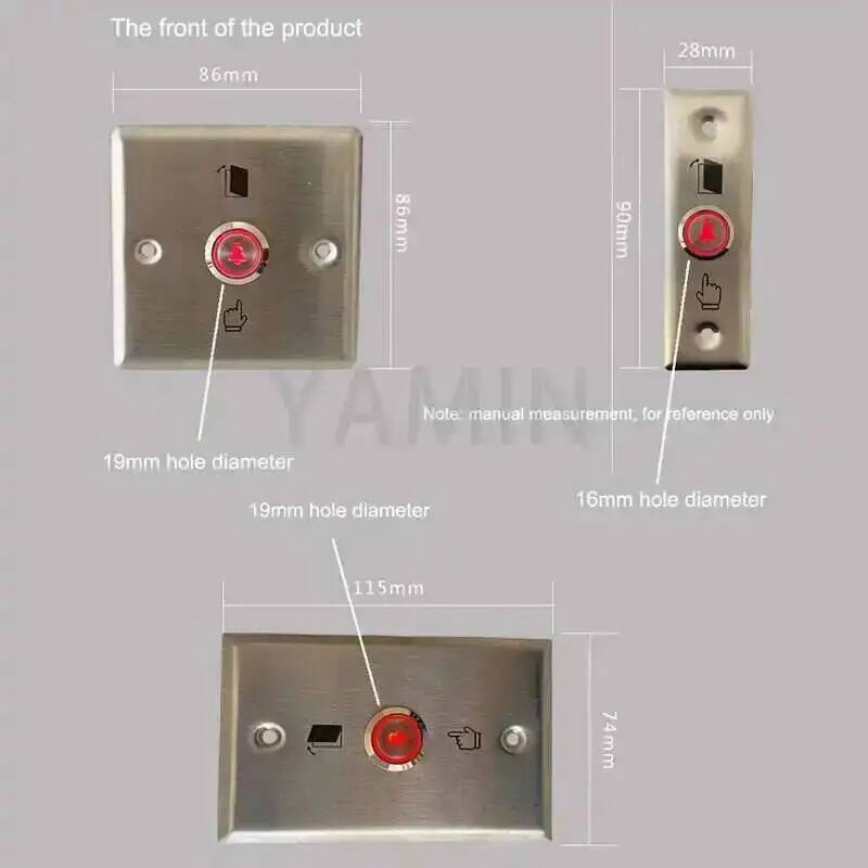 Sonnette de porte 16/19mm, bou - Push Button Tactile avis et prix