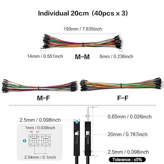 120 Câbles de raccordement pou - Breadboard Jumper Wire avis et prix
