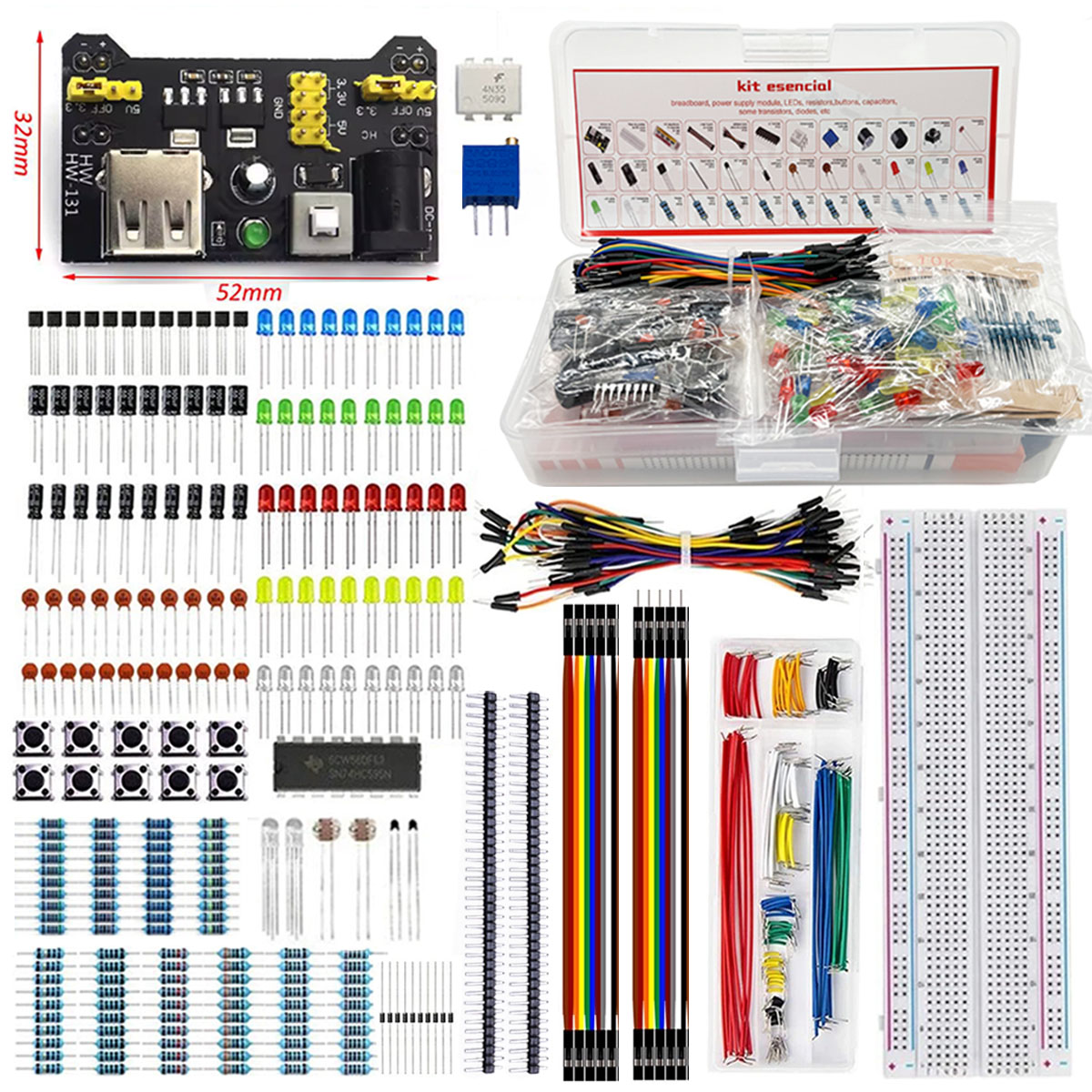 Kit assorti de composants élec - Breadboard Jumper Wire avis et prix